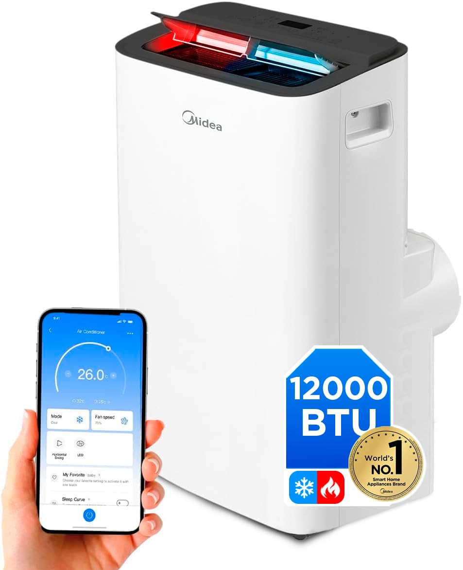 51wEm1YWz8L Midea Aire Acondicionado Portátil Frío y Calor 12.000 BTU - Image 1