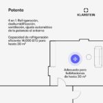 Klarstein AireLux Portátil 14.000 BTU Frío y Calor - Imagen 6