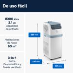 De’Longhi Pinguino Compact PAC ES72 8.300 BTU - Imagen 3