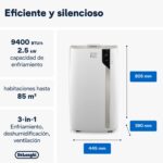 De’Longhi Pinguino PAC EX93 Portátil 9.400 BTU - Imagen 2