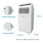 SHINCO Aire Acondicionado Portátil WiFi 12.000 BTU - Imagen 7