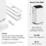 Bosch Cool 4000 Aire Acondicionado Portátil 3 en 1 - Imagen 17